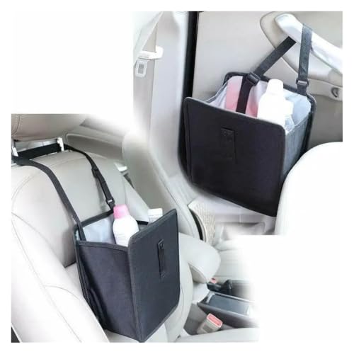 Contenedor de basura para coches ideal para viajes familiares con soporte de asiento trasero 6
