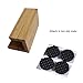 enyuwlcm 1 Pack Bamboo Wood Desktop Business Card Holder for Desk Sturdy Business Card Display Stand for Office Suitable for Men Women