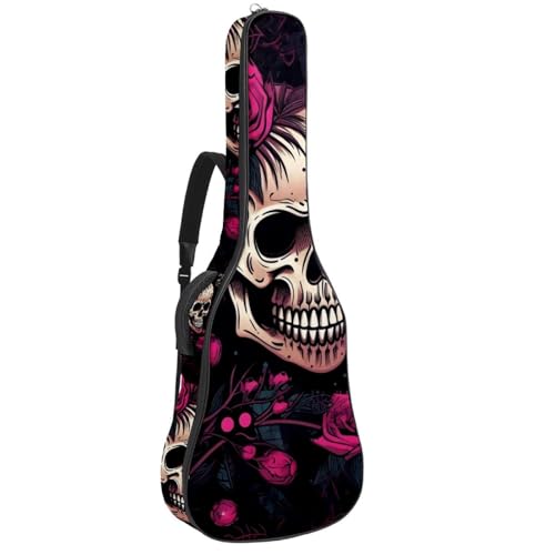 Sac pour guitare acoustique 40 pouces étanche style punk crâne