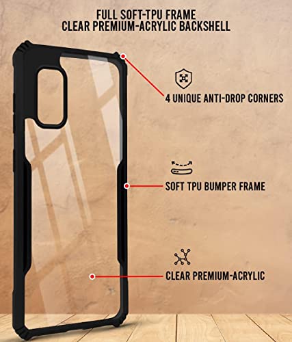 Image of Jkobi Back Case Cover for Vivo V17 (Shockproof with Polycarbonate Clear Panel | Professional Black)