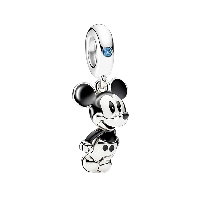 Abalorio de ratón en plata 925 compatible con pulseras Pandora para mujer