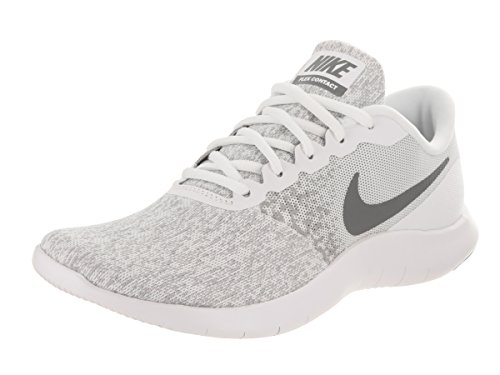 Nike Women's Flex Contact Running Shoe White/Cool Grey-Metallic Silver