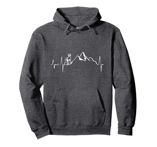 Magyar Vizsla Geschenke I Herzschlag Wandern Hunde Pullover Hoodie