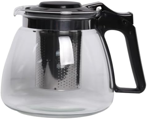 Bule Chaleira com Infusor para Chá, Vidro Borossilicato, 900ml, P...