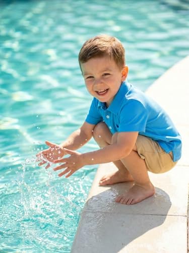 Image of Volunboy Baby Boy Summer Clothes Short Sleeve Polo Shirts Shorts Set Pique Beach Outfits