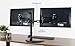VIVO Dual LCD Monitor Free Standing Desk Mount, Heavy Duty Fully Adjustable Stand fits 2 Screens up to 27 inches (STAND-V002Z)
