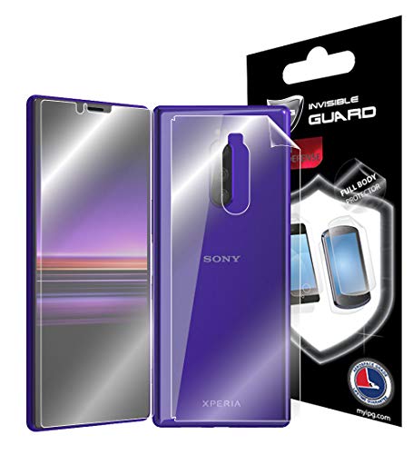 IPG for Sony Xperia 1 Full Body Protector Invisible Touch Screen Sensitive Ultra HD Clear Film Anti Scratch Skin Guard - Smooth/Self-Healing/Bubble -Free Screen & Back