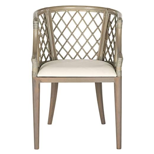 Safavieh Home Collection Carlotta Arm Chair, Griege