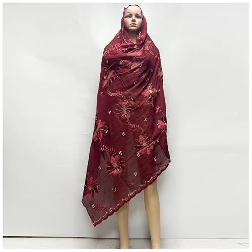 Muslim Scarf Cotton African Women Hijab Scarf Dubai Scarf3