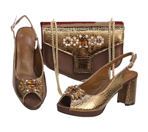 Escarpins et pochette strass FULBHPRINT pour un look de soirée sans fausse note de style