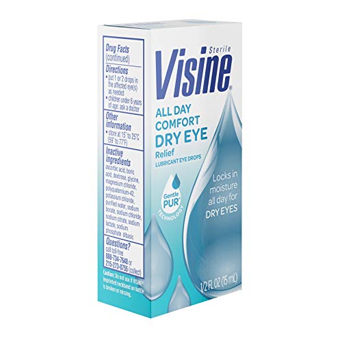 Visine All Day Comfort Dry Eye Relief Eye Drops For Up To 10 Hrs Of Comfort, 0.5 Fl. Oz #TOP5