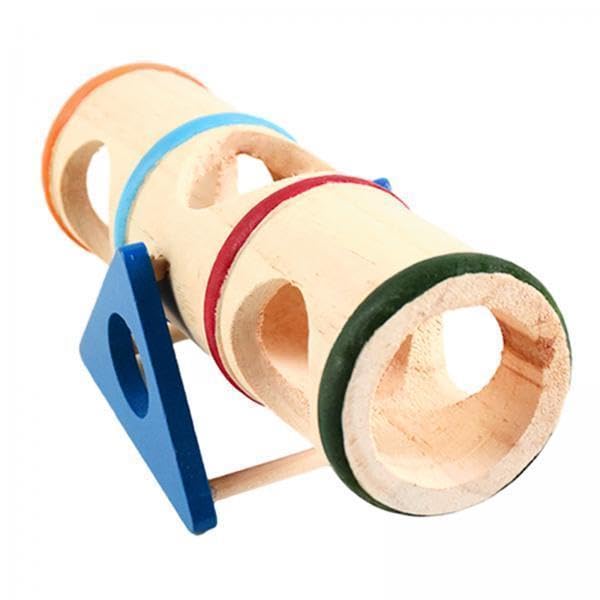 CALANDIS® 2xHamster Toy Funny Rat Mouse Small Animals Wooden Fitness Hedgehog Seesaw Toy | Exercise & Toys-image-22