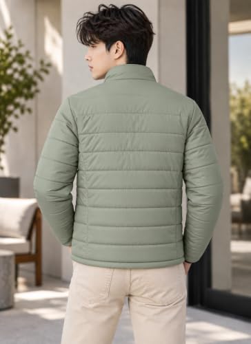 Image of TAGAS JACKET|mans Winter Puffer Jacket| Men's Solid Black Quilted Puffer Jackets | Lightweight Warm Winter Wear | Full Sleeve Front Zip Closure | Casual Outdoor Travel Jacket for Men