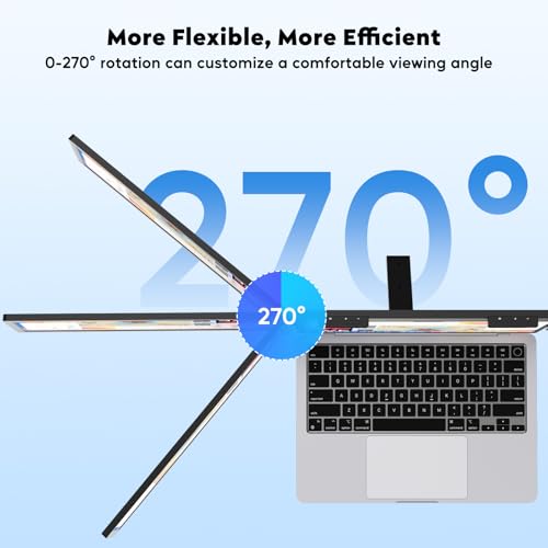 Image of Wireless Triple Portable Monitor，Laptop Screen Extender 14 inch, Wired Left Screen & Wireless Right Screen, 1080P FHD IPS Display Compatible with Mac M1 M2 M3 M4 Windows Android, Fits 14 inch-16 inch Laptops