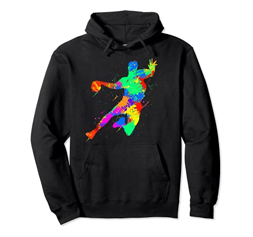 Handball Spieler Designs für Männer Frauen und Handball Fans Pullover Hoodie