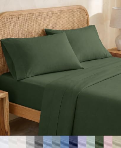 California Design Den 100% Organic Cotton King Bed Sheet Set...