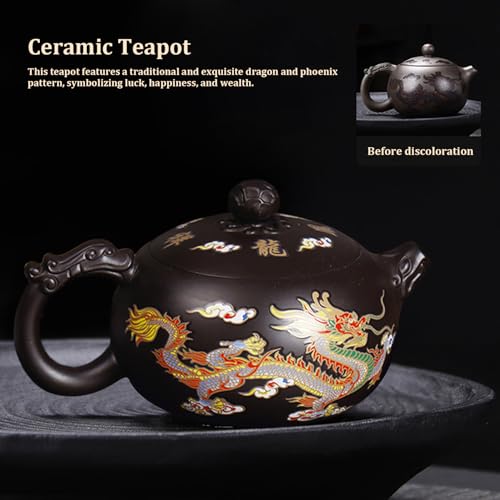 Tetera de arcilla y juego de té chino ideal para regalo tradicional 4