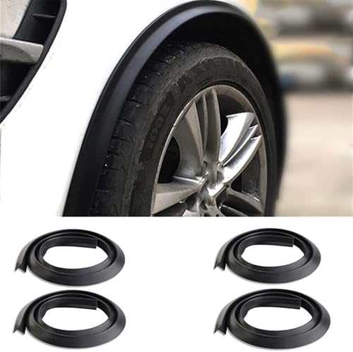 H-Quenby Wheel Arch Trim for VW Golf 7 MK7 MK 7.5 GTI GTD R Rline 2012-2017, Rubber Fender Flares Strip Protector Mud Guards Wheel Eyebrow Edge Lip Molding Kit 4Pcs Set Body Guards