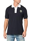 Lacoste Men's Short Sleeve Classic Fit Polo W/Badge, Abysm/White, XL
