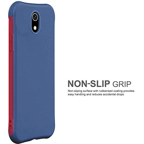 Image of TheGiftKart Sleek Back Cover Case for Xiaomi Redmi 8A | Slim Fit Protective Design | Ultra Matte Finish | Camera Protection Bump | Soft Silicon Back Cover Case (Silicone, Blue)