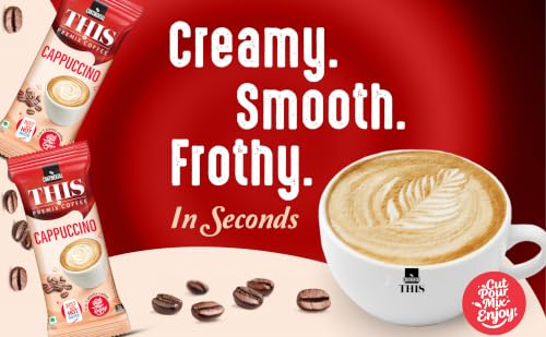 Image of Continental THIS Cappuccino 3 in 1 Premix Instant Coffee 110g (22g*5 Sachets) (PACK OF 2)