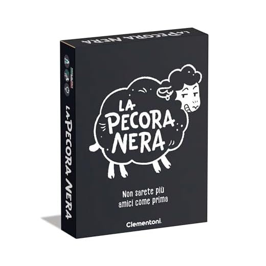 Clementoni Carte Da Gioco Per Adulti - La Pecora Nera, Gioco da Tavolo 16-99 Anni, 3-8 Giocatori, Giochi di Società Divertenti tra Amici, Made In Italy, 16816
