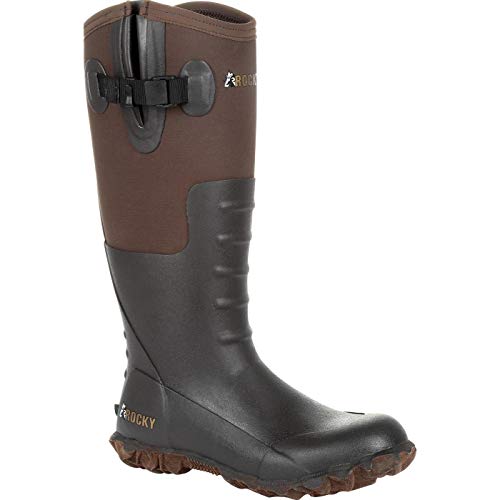 ROCKY Core Chore Women's Rubber Outdoor Boot Size 9(M) Dark Brown