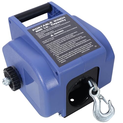 Cabrestante Eléctrico 12V 2000lbs con Control Remoto miniatura 5