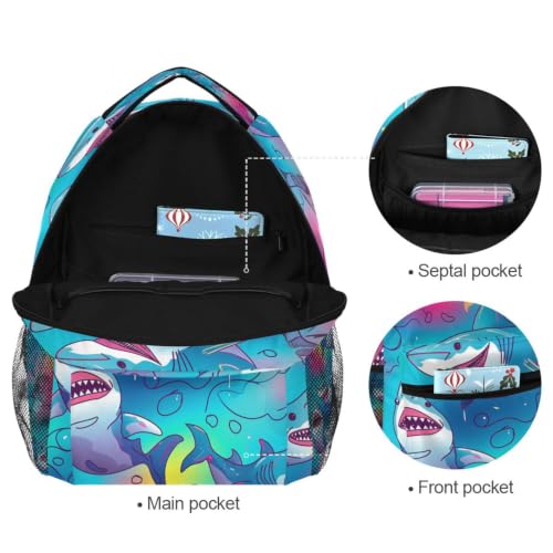 Sac pour scolaire requin robuste contre les affaires perdues - 7
