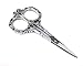 Yueton Vintage Europea Style Plum Blossom Needlework Embroidery Scissors (Silver)