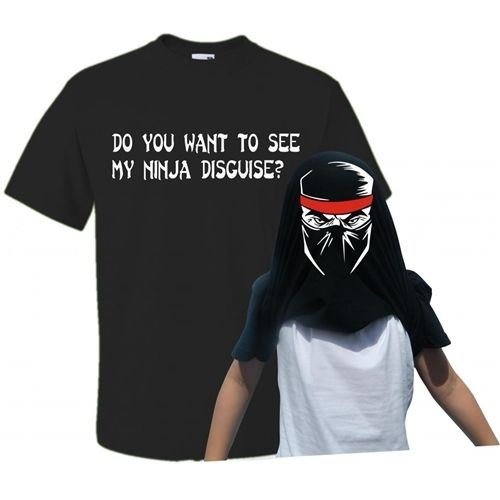 Reality GlitchChildrens Do You Want to See My Ninja Disguise Flip Funny T-Shirt