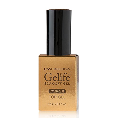 Dashing Diva Gelife Soak Off Nail Top Gel, 0.4 oz.