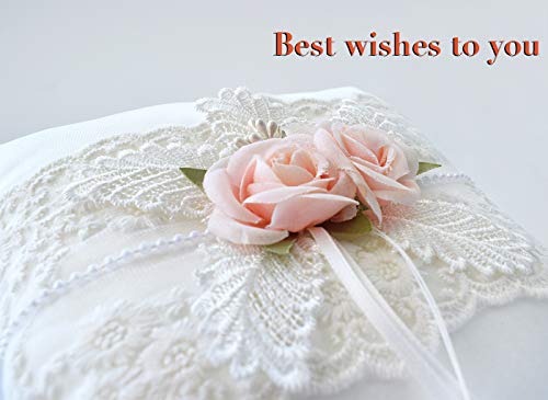 Atailove Flower Girl Basket And Ring Bear Pillow Set- Cute Flower Cherish Wedding Flower Baskets - Ivory #TOP3