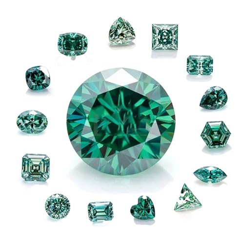 Moissanite cœur 0,5-5 carats pierre précieuse artisanat bijoux fins
