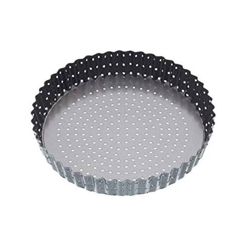 masterclass Crusty Bake Tiefe Antihaftbeschichtete Kuchen Backform, Springform, runde Kuchenform aus Karbonstahl, Ofenbackform mit losem Boden, Grau, Ø 23 cm, 7 cm Tief Cover