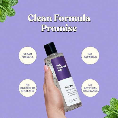 Her Fantasy Box Refresh pH Balancing Shower Gel - Natural Feminine Hygiene Solution for Gentle Cleansing, Odor Control, and Skin Nourishment - pH-Balanced Formula for All Skin Types - Image 4