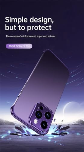 Coque iPhone 14 Pro Max luxe en métal noir avec protège-objectif intégré - 2