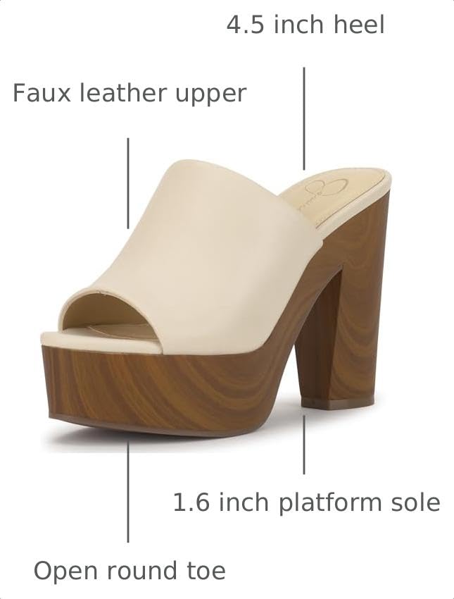 Image of Jessica Simpson Women's Shelbie Block Heel Platform Mule