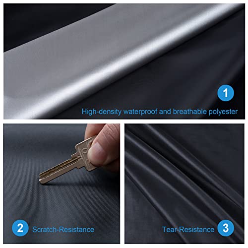 Image of GUNHYI Car Cover Compatible with Chevy Tracker Waterproof All Weather, Lightweight Full Exterior Cover for Automobiles Outdoor Sun UV Rain Dust Snow Wind Protection.