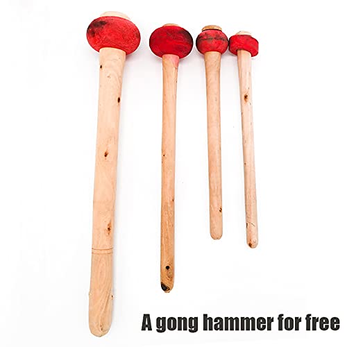 Handgemaakte grote gong - 40cm / 15.75in, Chinese gongs, traditionele percussie-muziekinstrument met hamer, cadeau voor… - Image 6