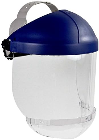3M Ratchet Headgear H8A, Head and Face Protection, with 3M Clear Polycarbonate Faceshield WP96 (Pack of 1)