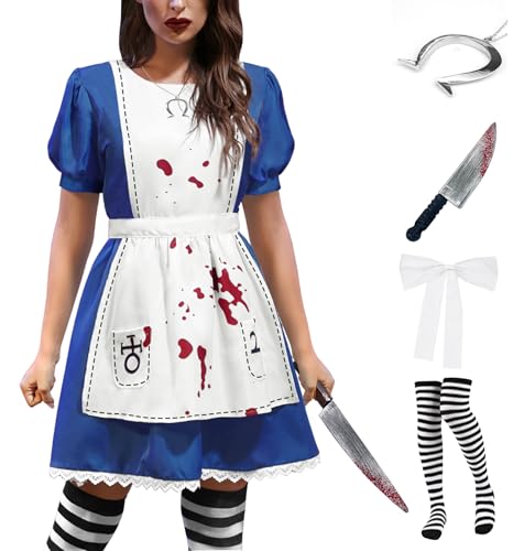 For G and PL Damen Halloween Set Prinzessin Cosplay Outfit Karneval Sexy Puffärmel Kostüm L