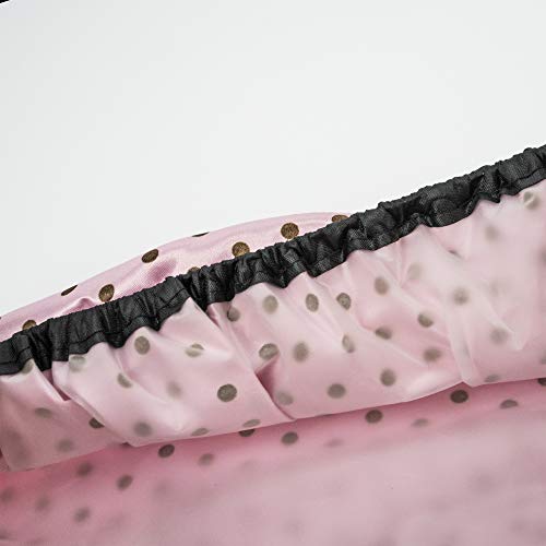 Shower Caps for Women 3 Pack in Different Colors - Large Opening for Short and Long Hair - Reusable Bath Hair Cap for Ladies, Men and Kids