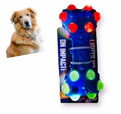 Nerf Dog Light Up Bubble Bone Toy/Chew