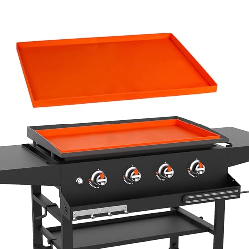22 Inch Heavy Duty Food Grade Silicone Griddle Mat for Blackstone | Orange Protective Cover | Keeps Griddle Clean Year-Round | Durable, Non-Stick, Heat-Resistant Silicone Grill Mat