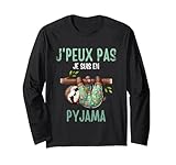 Exprimez votre humour avec notre adorable illustration J'Peux Pas, Je Suis En Pyjama ! Idéale pour les enfants, les amis, les hommes et les femmes, cette illustration amusante est parfaite pour des moments décontractés entre amis, en couple ou en famille.