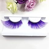 Alluring Synthetick Mink Lashes Reusable Strip False Eyelashes Hand-made Cat-Eye, Fun Color Lashes -