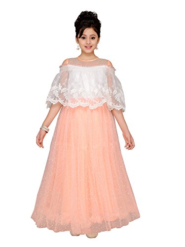 Image of Adiva Girl's Maxi Poncho Gown Dress