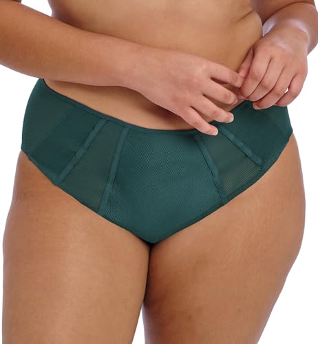 Elomi Women's Briefs Bikini Style Underwear, Deep Teal, 3XL Plus