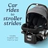 Graco Modes Nest2Grow Travel System, 4-in-1 Carseat Stroller Combo with Expandable Double Stroller Option, Adjustable Slide2Me Seat, Includes SnugRide 35 Lite Elite Infant Car Seat, Ren